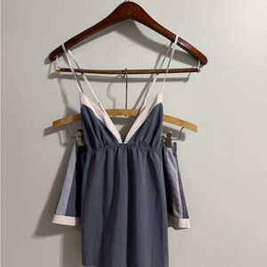 Victoria's Secret Gray and White Pajama Set